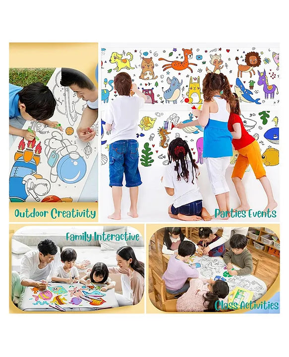 10 Feet Multipurpose Coloring Paper Roll for kids