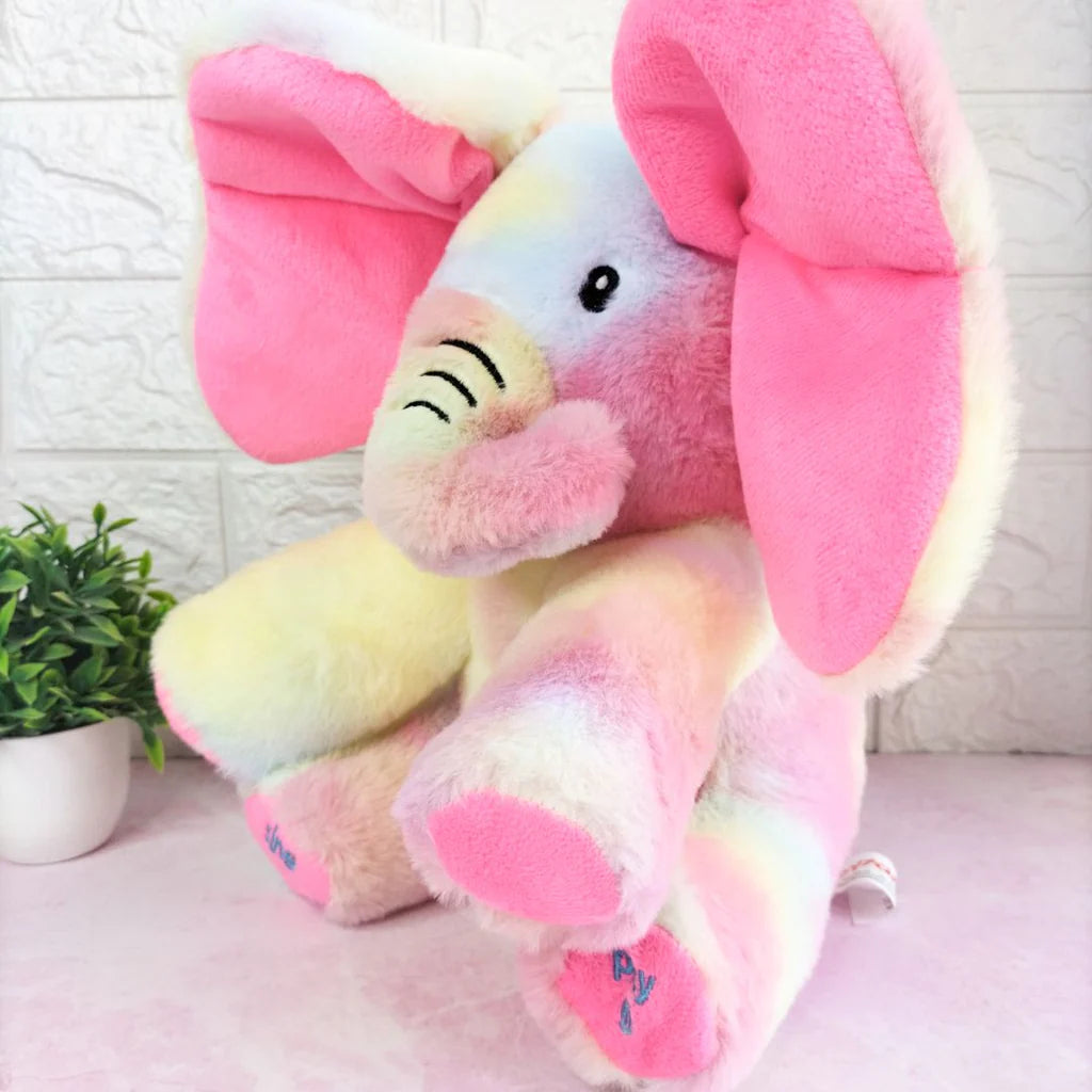 Interactive Pee-ka-boo Elephant Plush toy