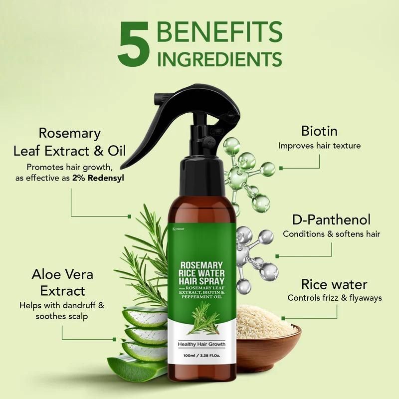 Rosemary Rice Water Hair Spray 100 ml Pack of 1