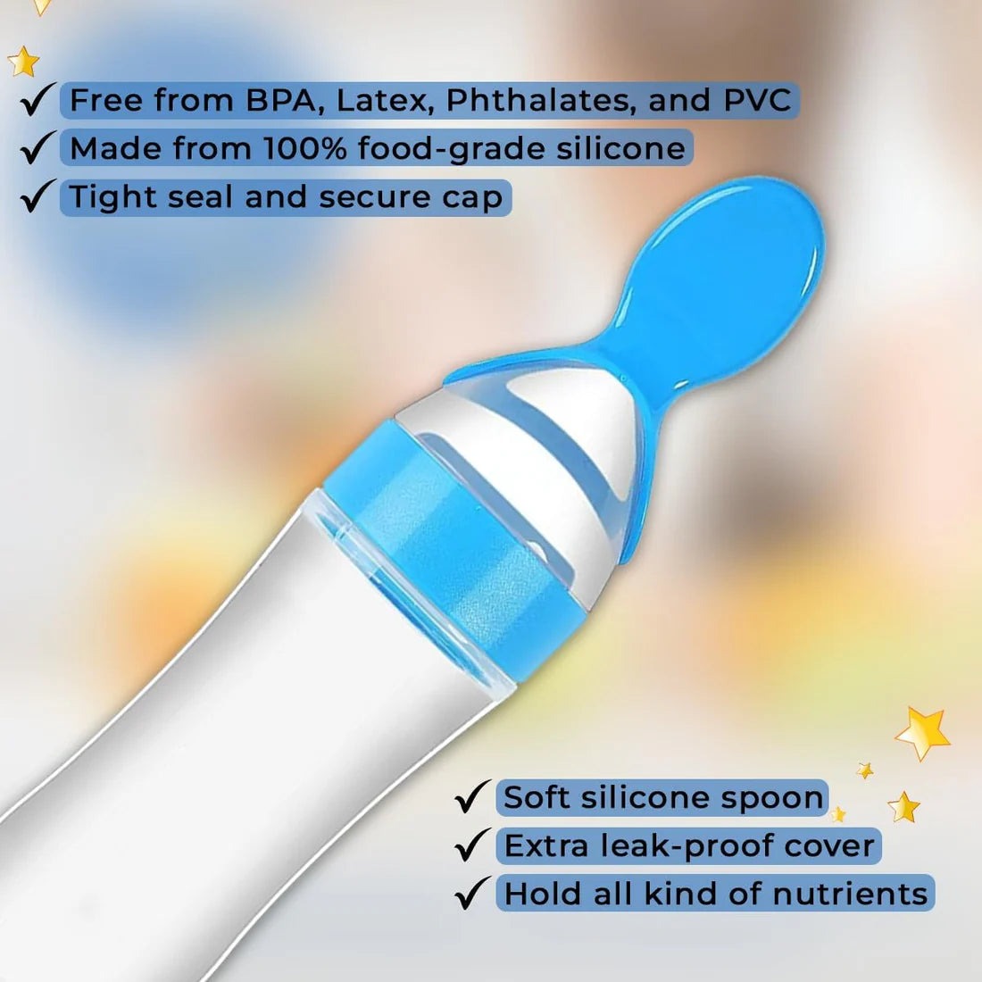 Premium First Feed Soft Silicone Baby Food Feeder