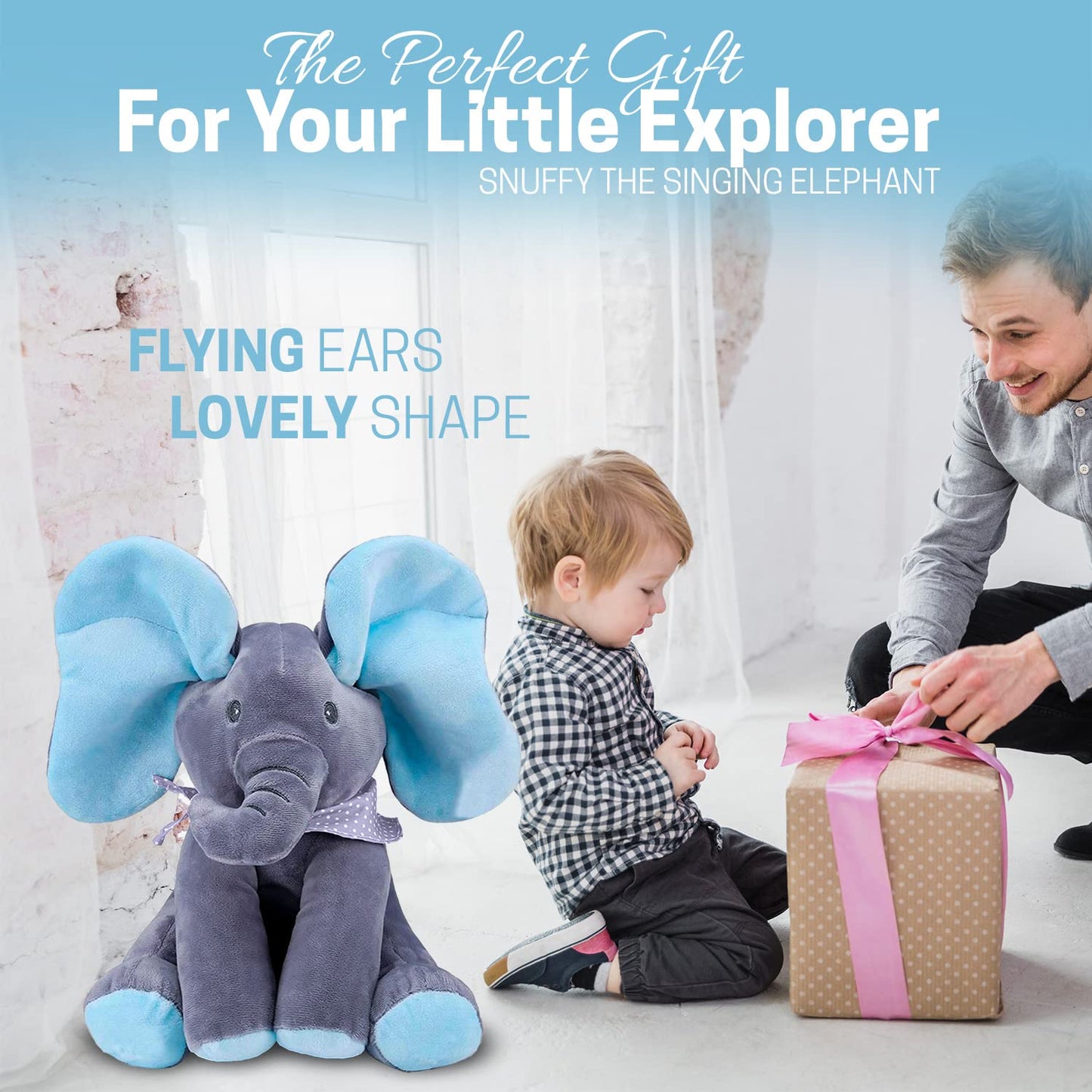 Interactive Pee-ka-boo Elephant Plush toy