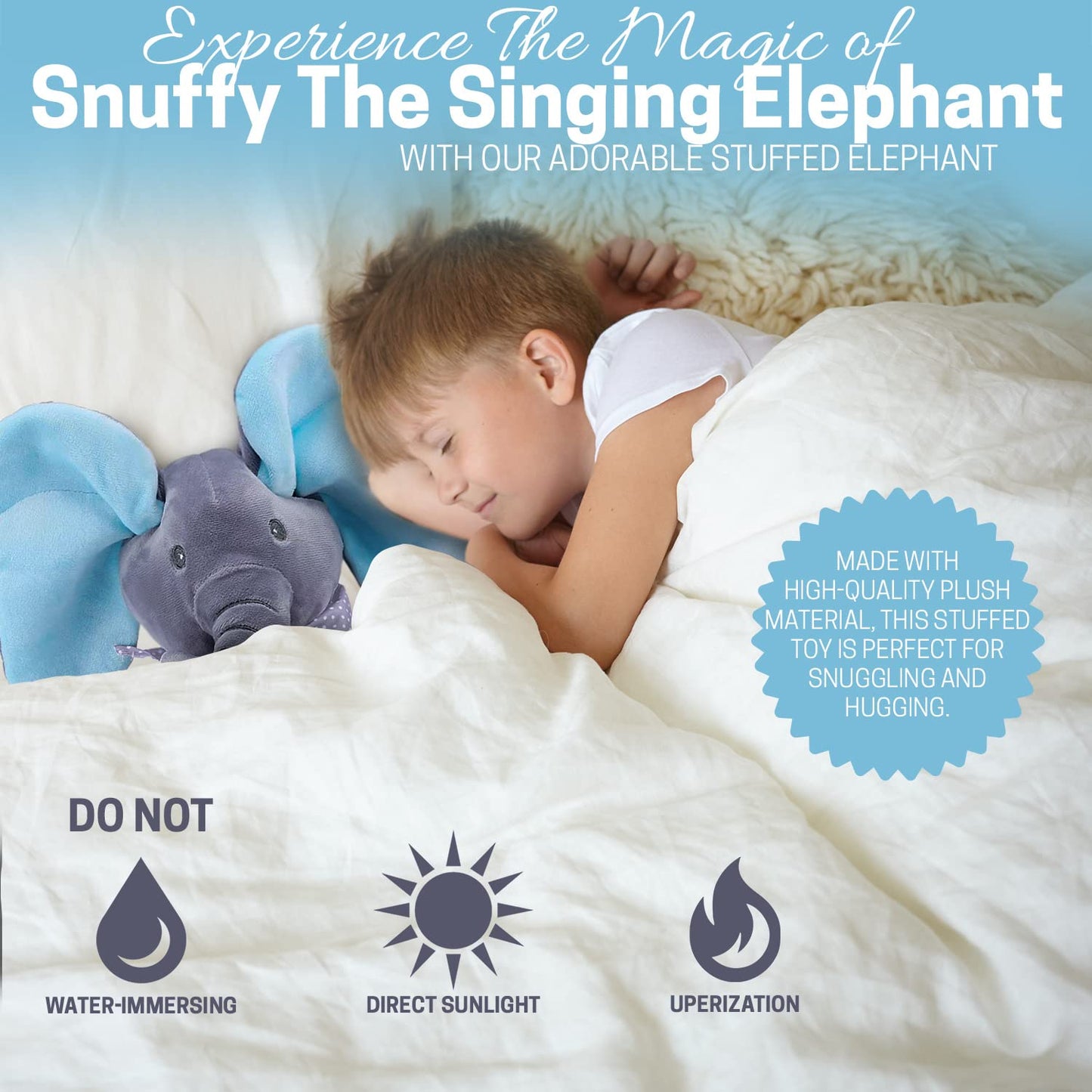 Interactive Pee-ka-boo Elephant Plush toy