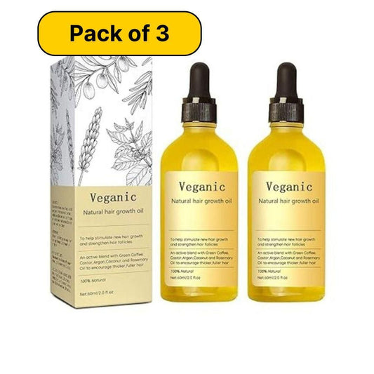 Veganic Natural Hair Growth Oil (Pack of 3)