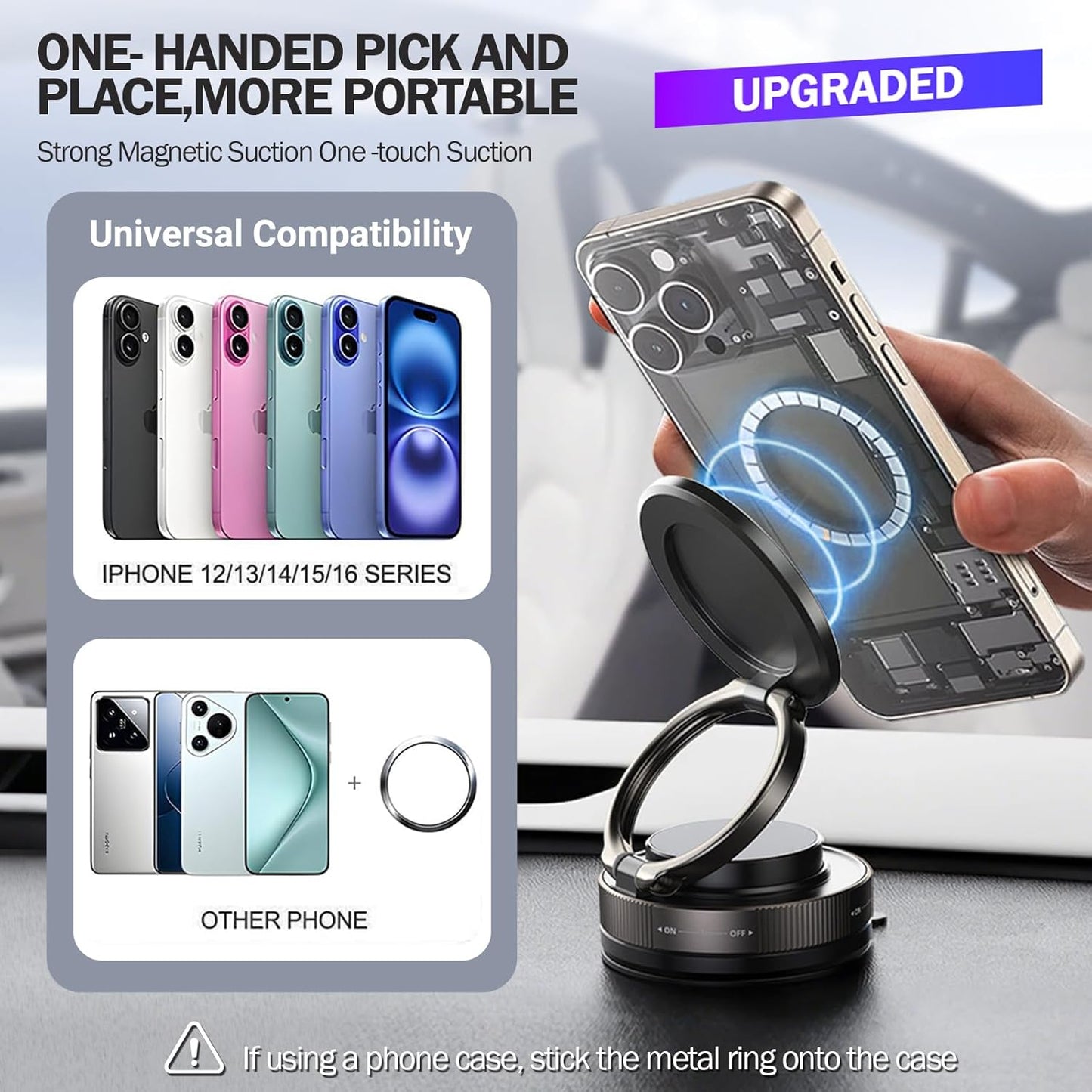 MagHold 360 - Magnetic Phone Holder