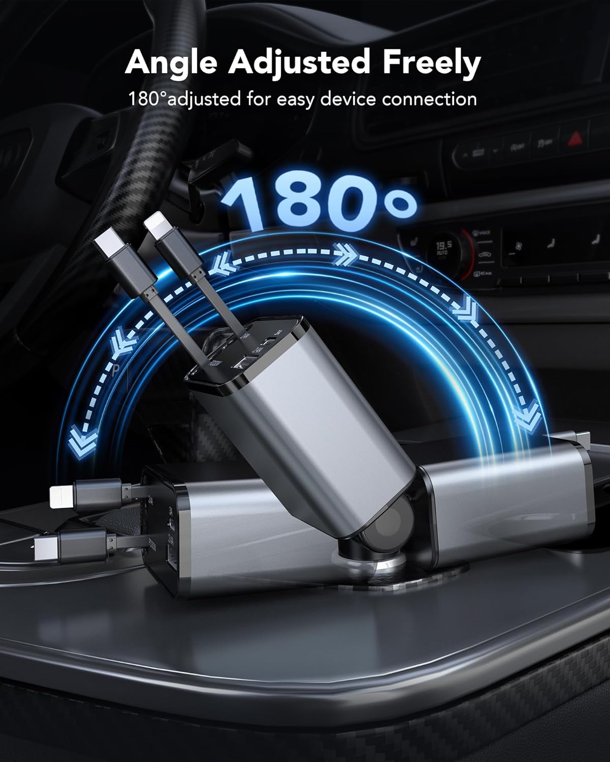 ZapCord 30w - Retractable car charger