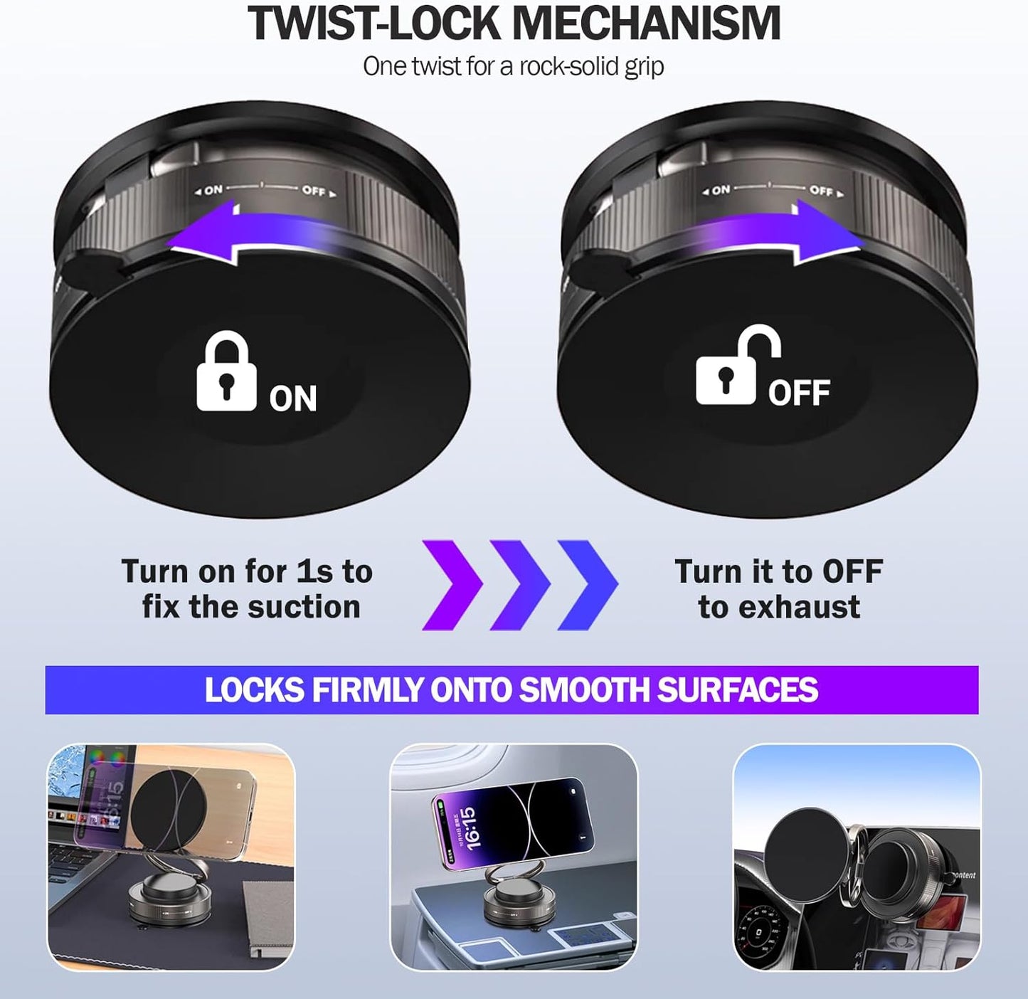 MagHold 360 - Magnetic Phone Holder